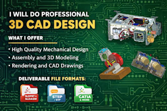 design injection mold cad using solidworks or catia for manufacturing