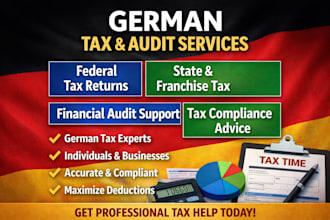 do german federal tax return, franchise tax, state tax, financial audit
