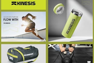 design awesome yoga gym fitness health logo with full brand identity