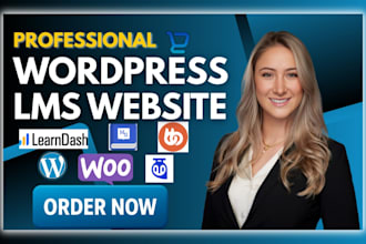 build wordpress lms website with learndash, buddyboss tutor lms pro, masterstudy