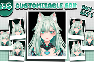 custom animal ear vtuber