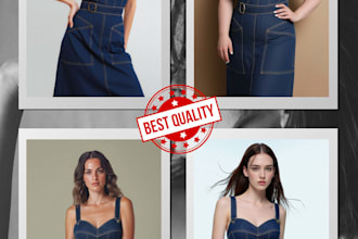 create realistic model mockups and flat lay clothing mockups