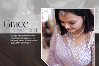 design elegant wedding, pre wedding, birthday and couple instagram posts