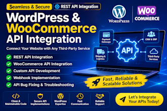 integrate custom API, rest API in wordpress and woocommerce