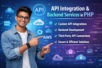 do professional API integration and backend services in PHP