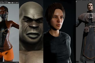 create a premium game ready 3d character