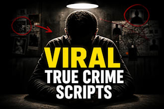 write true crime youtube script with deep research