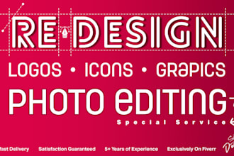 design, redesign, edit existing or ai logo for business or brand