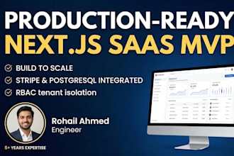 build a production ready saas platform mvp with nextjs