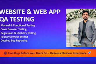 test and QA your website or app for bugs and usability