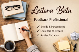 ler seu romance e dar feedback