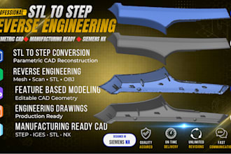 convert stl to step and reverse engineer cad models