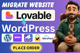 clone your lovable website to elementor, fully responsive