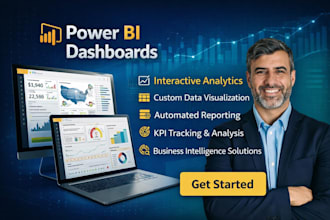 create interactive excel dashboards, reports, KPI tracking, and data analysis