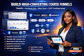 build thinkific facebook ads systeme io meta pixel capi tracking funnel