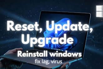 reset, update, reinstall windows