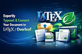 expertly typeset and convert any document to latex or overleaf
