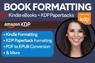 do book formatting, kindle ebook formatting, KDP paperback, convert pdf to epub