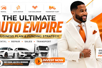 rental auto repair shop car dealership transport fleet business plan funding
