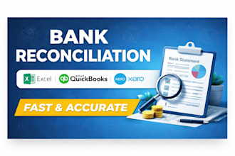 do bank reconciliation in excel, xero or quickbooks