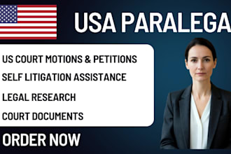 provide professional paralegal services for legal documentation and research