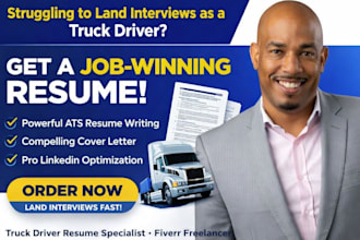 write an ats logistic resume, supply chain, truck driver CV to get you hired