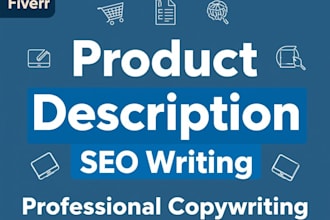 write SEO product descriptions for your online store