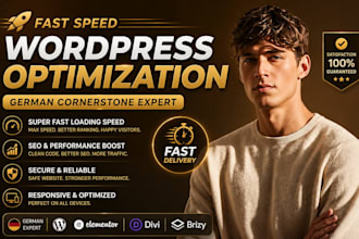 fast optimize german cornerstone wordpress website elementor pro kit divi brizy