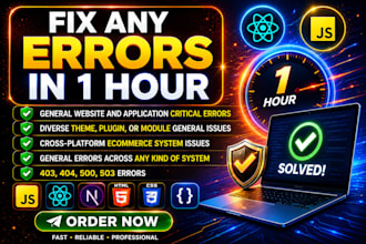 fix website bugs errors and issues