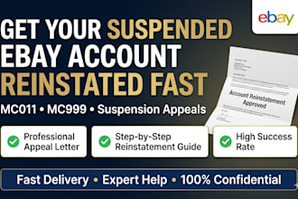 do ebay account reinstatement, ebay suspended account and fix ebay restriction