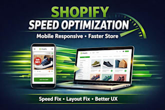 improve shopify speed and fix mobile responsiveness