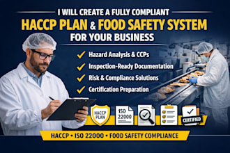 develop and implement a complete haccp plan for your food business