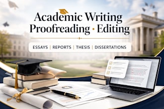 proofread and edit your thesis, essays, reports and assignments
