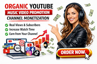 do organic youtube music video promotion channel monetization