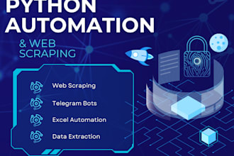build a python automation script or web scraper for you