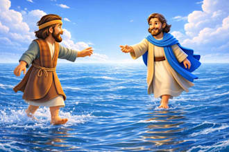 create an ai animated and cinematic bible story for kids