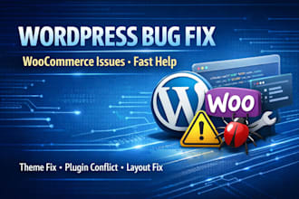 fix wordpress bugs and woocommerce issues