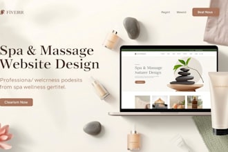 do spa massage website, therapy wellness, mesotherapy or urologic clinic website