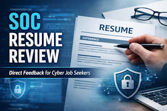 review your soc resume and give direct feedback