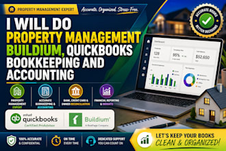 do property management buildium, quickbooks bookkeeping and accounting