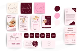 design a luxury signature logo and brand kit in canva