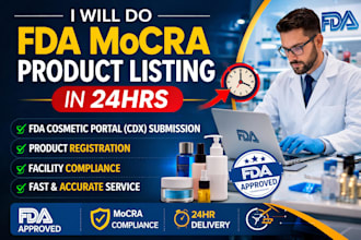 do fda mocra product listing in 24hrs