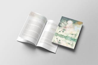 design minimal editorial layout and print design for conscious brands