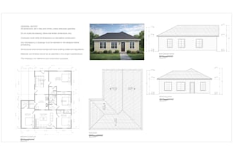 convert sketch or PDF into professional 2d cad floor plan