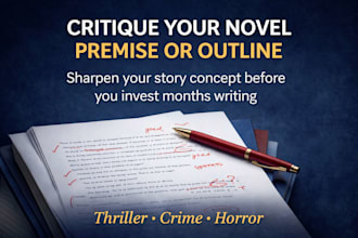 critique your novel premise, outline, or story concept