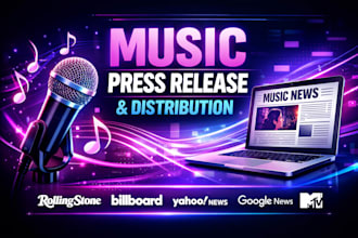 write and distribute a professional music press release for your song or album