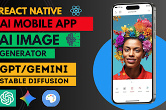 integrate ai image generator in react native app openai, gemini stable difussion