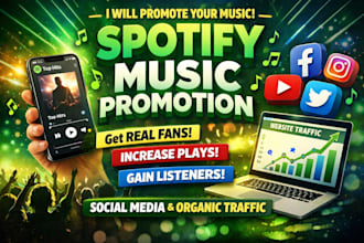 do spotify music promotion with paid ads to uk, usa, nigeria listener