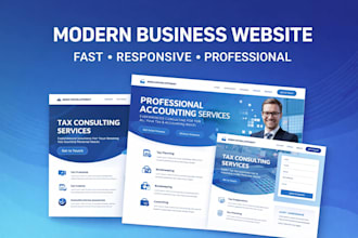 create a professional website for accountants