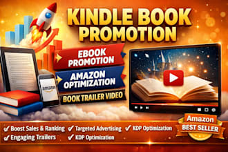 kindle book promotion ebook promotion amazon optimization book trailer video